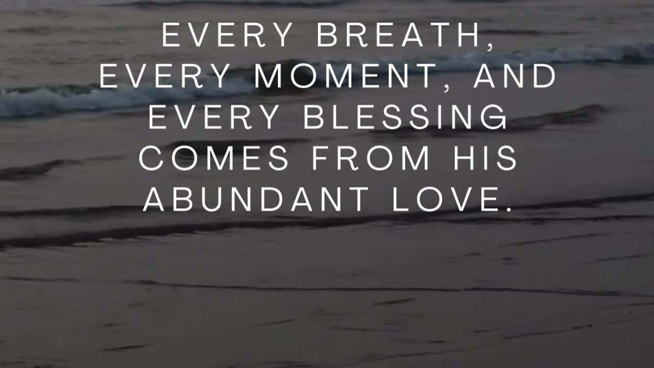 His blessings overflow!