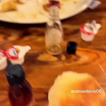 American goes to Cracker Barrel and shows that their biscuits are so hard he can actually smacks...