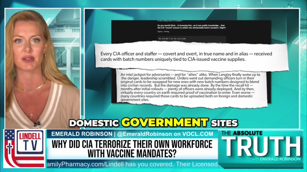 LEAKED REPORT: CIA Vaccine Cards Linked to Officer Identities, Compromising Operations