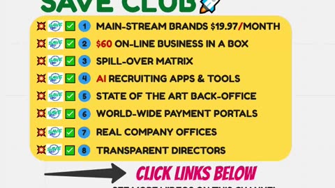 SAVE CLUB COULD BECOME THE BIGGEST NETWORK MARKETING OPPORTUNITY IN 2025 - TOP TEAM ROB BUSER