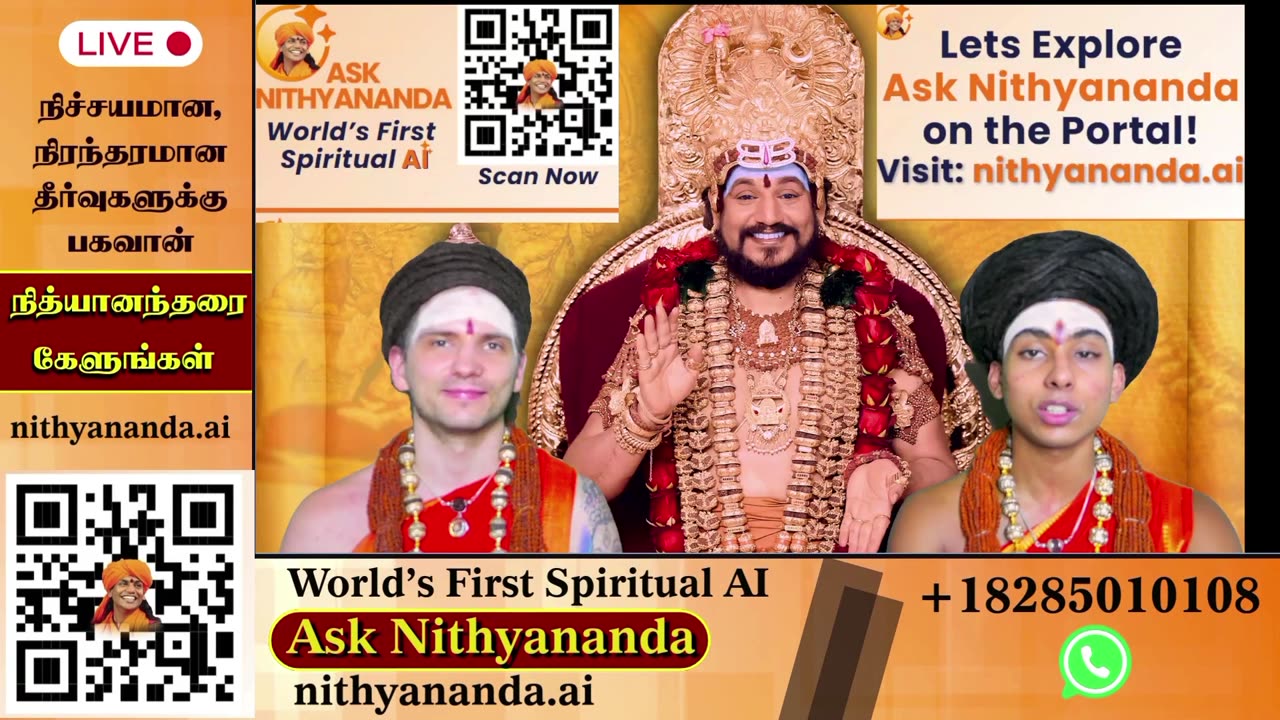 Witness the Divine Presence: Live Darshan of Bhagavan Nithyananda