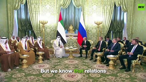 Warm welcome for the UAE prez in Moscow