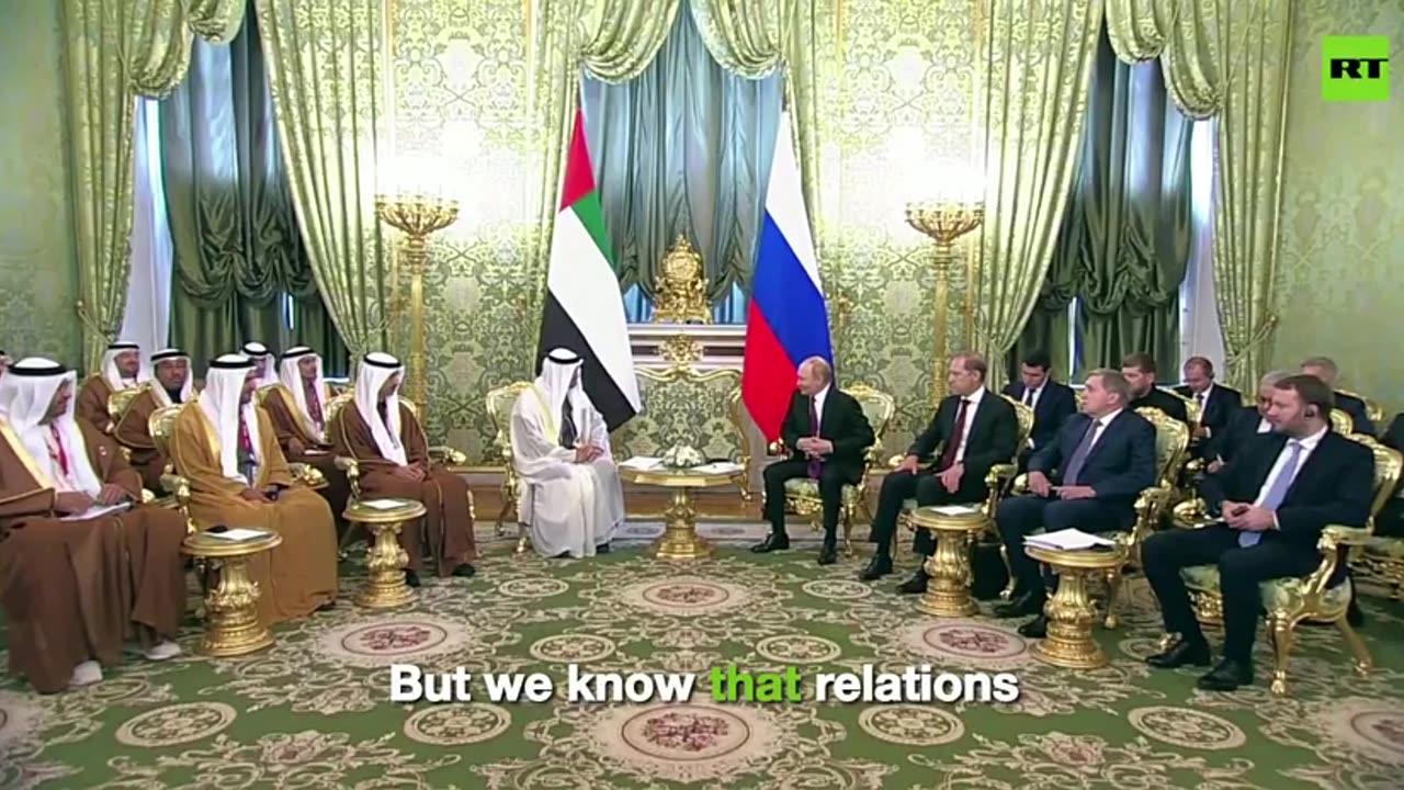 Warm welcome for the UAE prez in Moscow