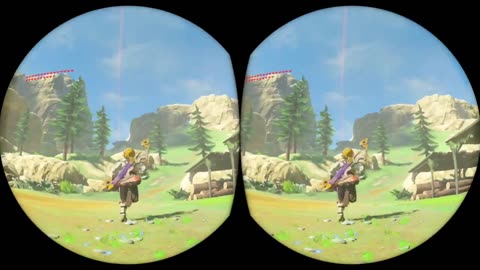 Zelda BotW VR Mode - DIRECT FEED GAMEPLAY (DOCKED)