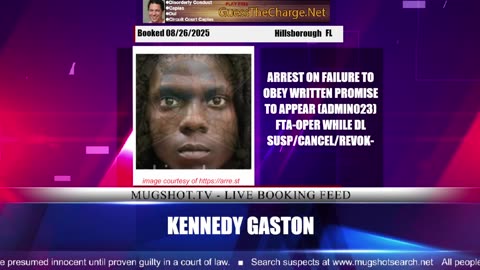 Mugshot TV - Live Arrest Booking Video Stream