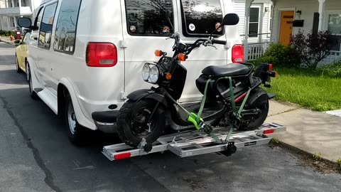 Scooter carrier rack for the van