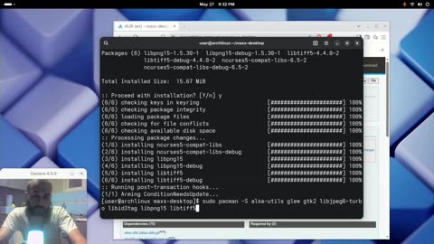 Maxx interactive desktop setup on arch linux