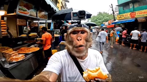"Tinku Gaya Mumbai 🌆🐵 | Vada Pav, Juhu Beach & Full City Masti!"
