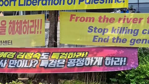 Pro-Palestine demonstration in Seoul