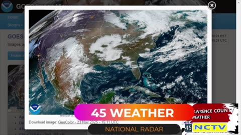 NCTV45 LAWRENCE COUNTY 45 WEATHER TUES NOV 25 2025