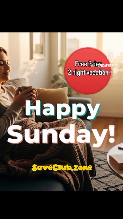 Join Save Club today and get a FREE 3-Day, 2-Night Vacation