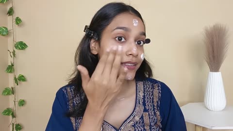 SELF PARTY MAKEUP FOR BEGINNERS ✅ _PARTY MAKEUP AT HOME _ WINTER GLOWY BASE 😍 #MAKEUP