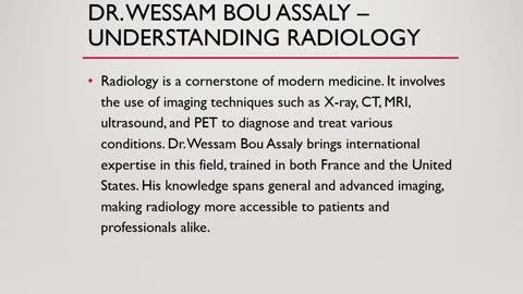 Dr. Wessam Bou Assaly Radiology Guide | Explained by Dr. Wessam Bouassaly