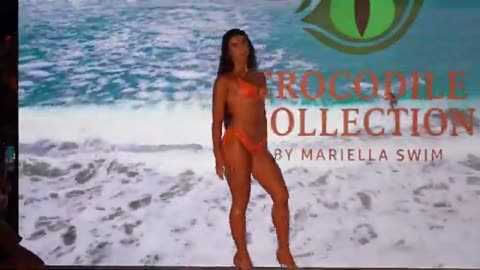 Mariella Swim GOT THE WHOLE RUNWAY SHOOK at EXA Models Swim Show!