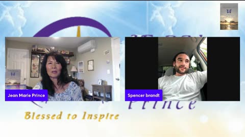 Guest Spencer Brandt on "Inspired Blessings with Jean Marie Prince."