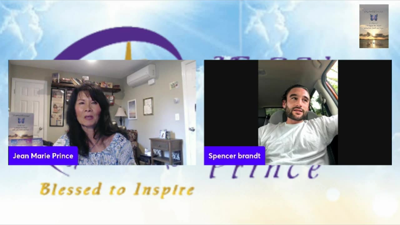 Guest Spencer Brandt on "Inspired Blessings with Jean Marie Prince."