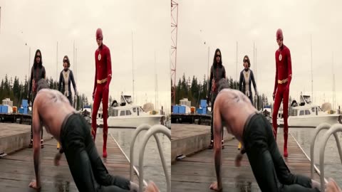 3D VR | Sharkman vs The Flash - Both at extreme level