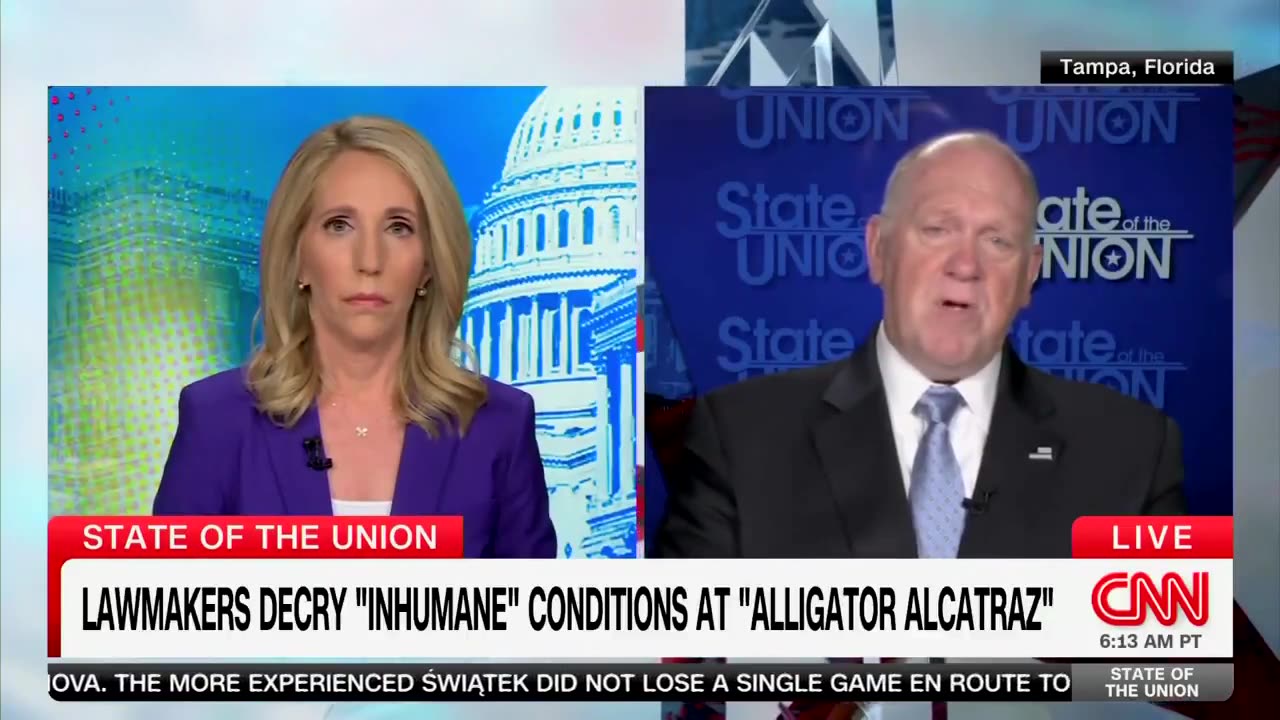 Tom Homan destroys Democrat criticism of Alligator Alcatraz