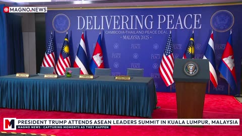 🇺🇸 President Trump Secures Cambodia–Thailand Peace Deal in Kuala Lumpur, Malaysia [LIVE]