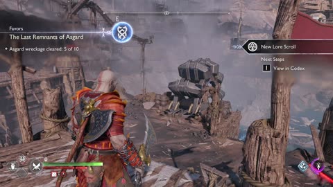 Battle44 Freya & Kratos vs the Last of Asgardians at a mill God of War Ragnarok