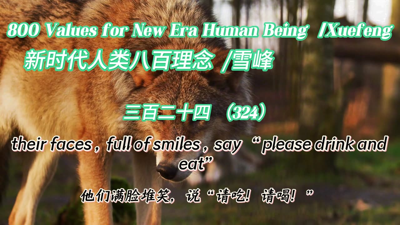 800 Values for New Era Human Being（324）