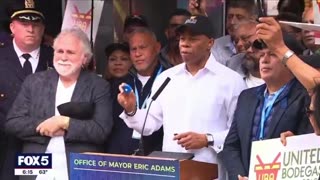 NYC Mayor Eric Adams announces that shopkeepers will be given "panic buttons" to notify police of crimes in progress