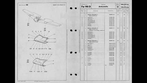 FW-190D Spare parts List. No Sound