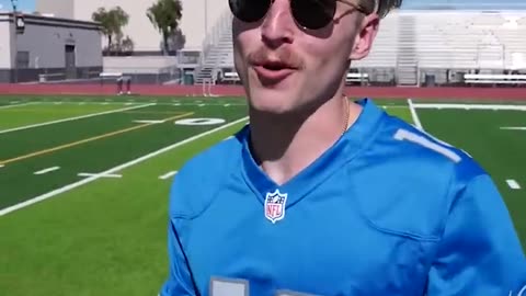 we filled nfl balls with helium... Challenge