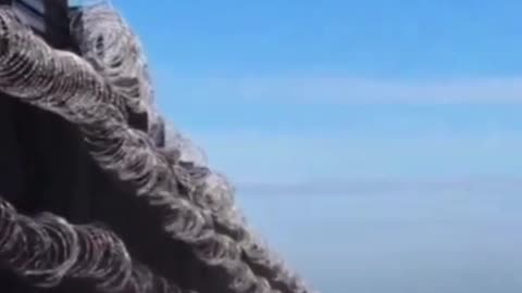 Egypt has built this a border wall on the Egyptian-Palestinian border