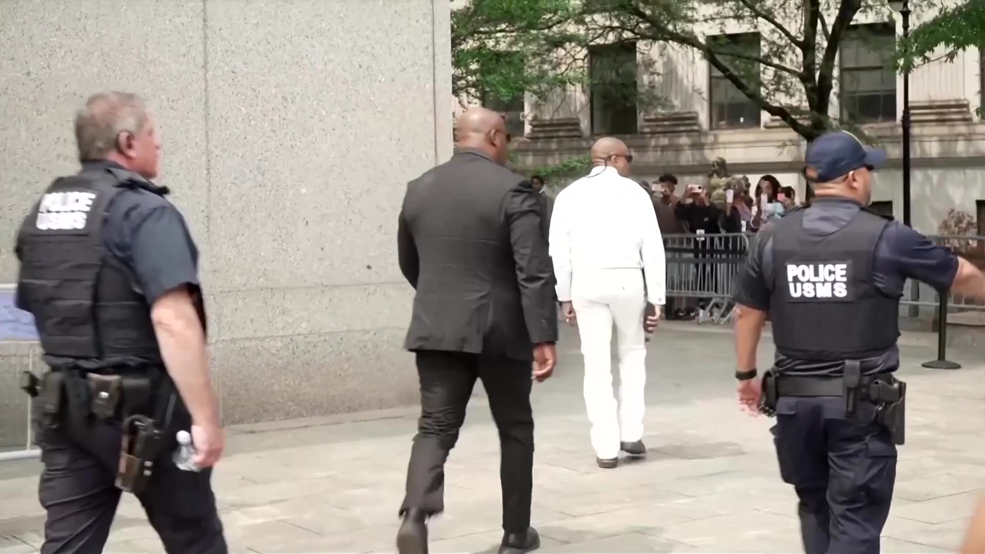 Kanye West arrives at Sean Diddy Combs trial