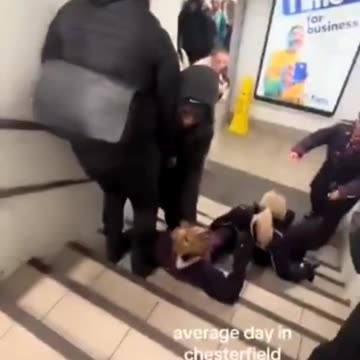 A guy didn't pay for his ticket and pushed past 2 women at chesterfield Train Station.