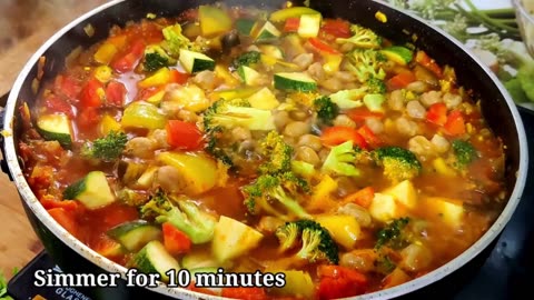 Powerhouse Rainbow Vegetable Soup: Nutrient Dense & Fiber Packed