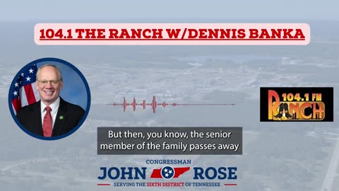 Rep. Rose Joins 104.1 'The Ranch' to Discuss Wins for Everday Americans in One, Big, Beautiful Bill