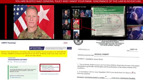 USA INC GENERAL TULEY, YOU ARE ON NOTICE AND YOU FINALLY RECEIVED OUR TEMPORAL CHALLENGE.