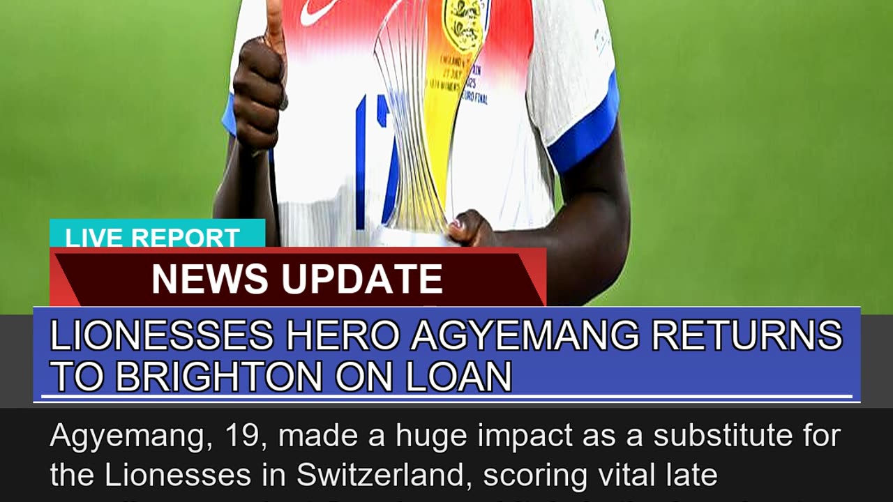 Lionesses Hero Agyemang Returns to Brighton on Loa