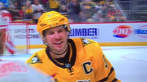 Penguins C #87 Sidney Crosby 🥅(24)🏒Wrist-Shot Goal