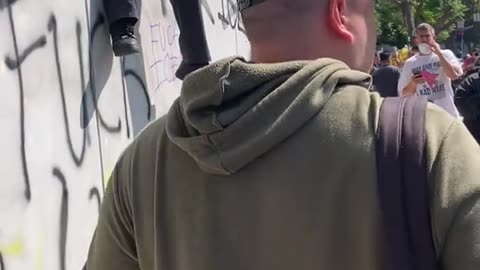 MAGA instigator ran off latin protest