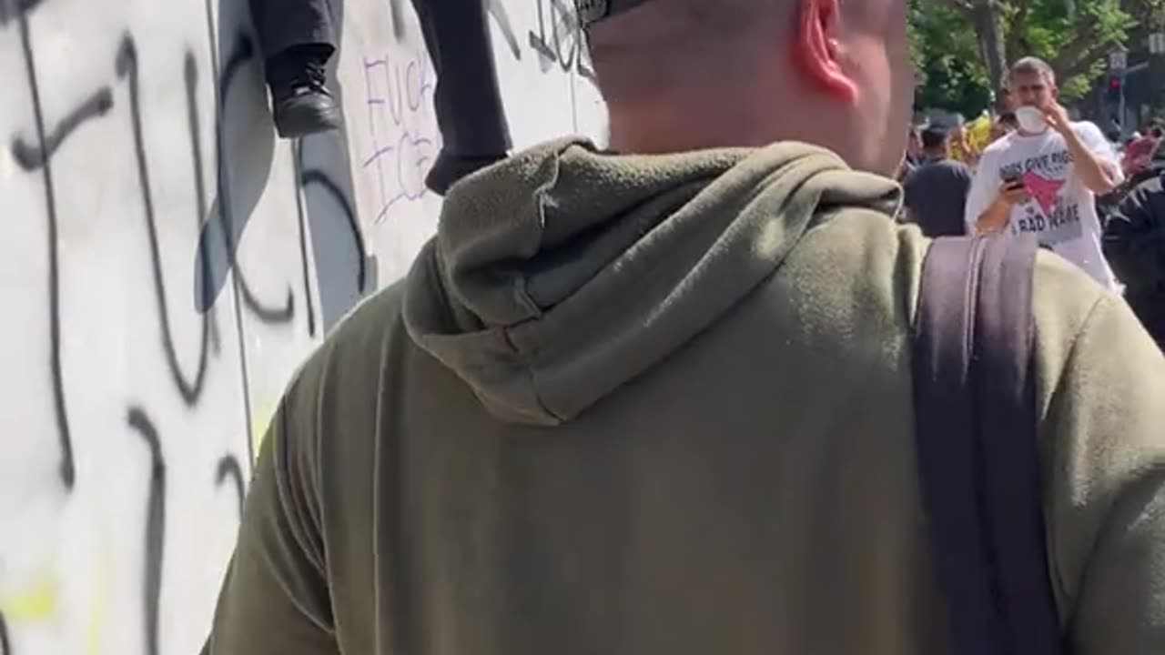 MAGA instigator ran off latin protest