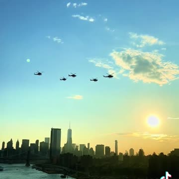 Military helicopter is in New York.