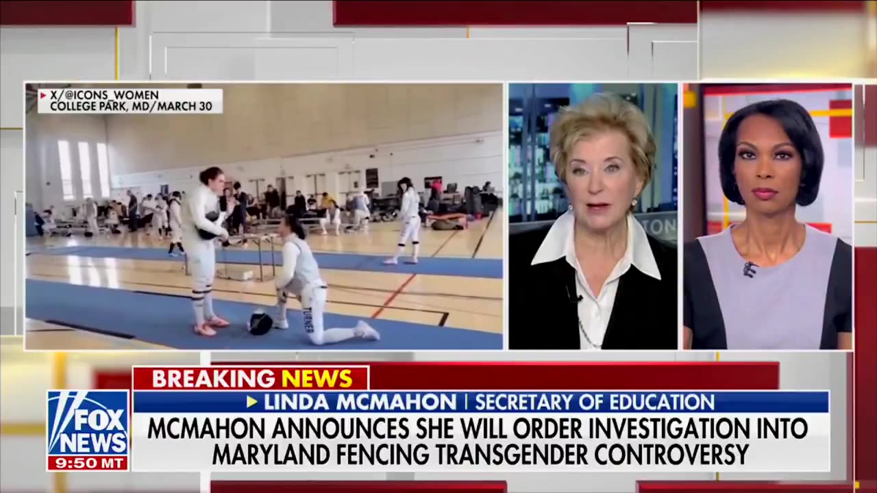 Linda McMahon announced a Title IX team to investigate groups that allow men to compete