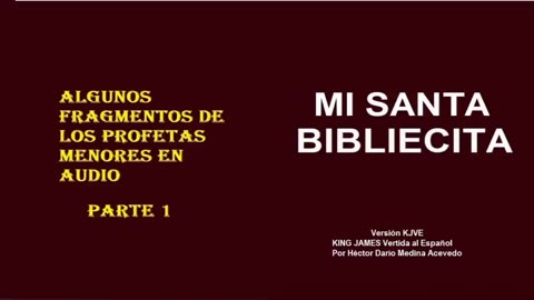 MI SANTA BIBLIECITA 28 Profetas Menores - Parte 1