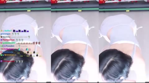 Korean Streamer in Micro Shorts | Hot Dance Live