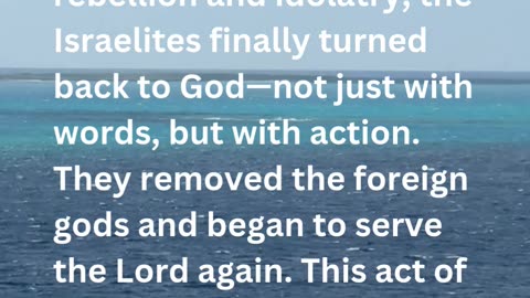 Daily Inspirations from God Judges 10:16 | Devotion