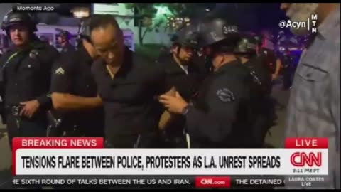 CNN Faking An Arrest of Reporter During Los Angeles Riots