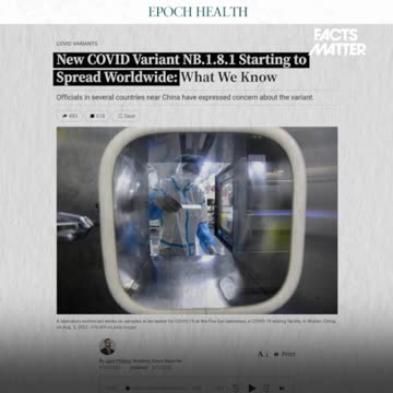 They’re Really TRYING to Make Covid Have a Comeback — Don’t Let Them! [New Variant: NB.1.8.1.]