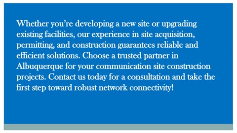 Communications And Tower Construction In Albuquerque