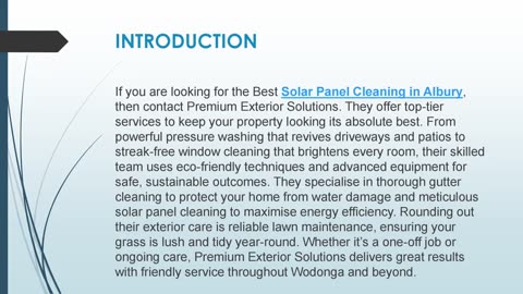 Best Solar Panel Cleaning in Albury