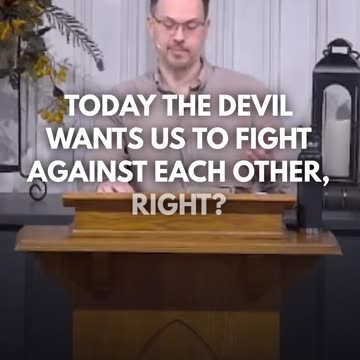 Don't let the enemy use you to divide the body of Christ! 💪✝️ - Calvary Chapel Fergus Falls