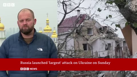 Trump rebukes Putin as Russia hits Ukraine with record drone attack | BBC News