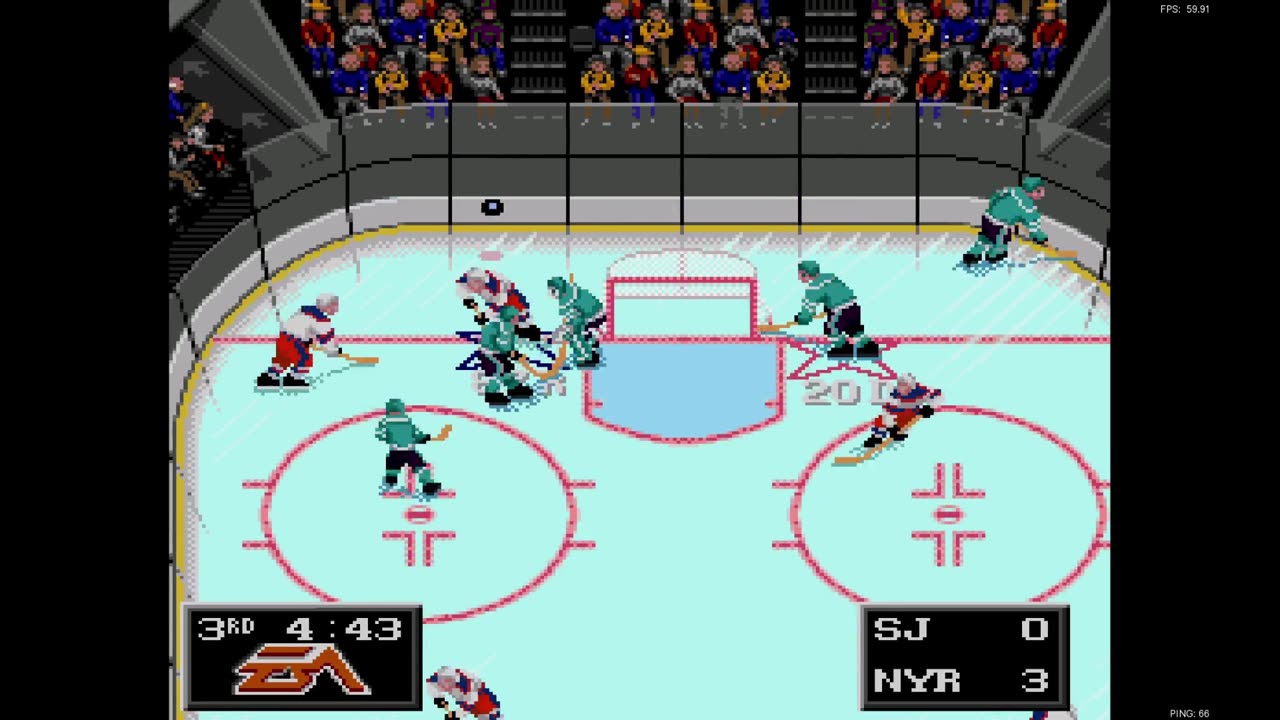 NHL '94 Franchise Mode 1993 Regular Season G1 - Len the Lengend (SJ) at Richter (NYR)